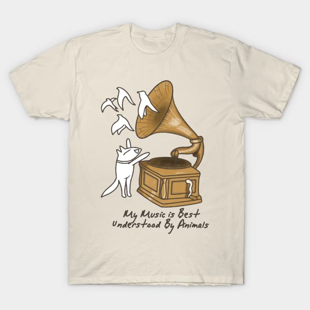 The funny animals Listen to the Music T-Shirt by iyhul monsta